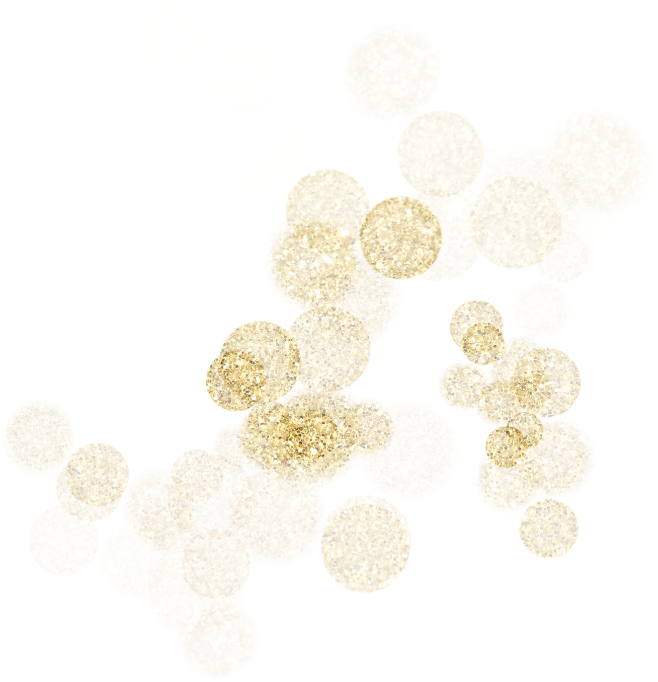 Gold glitter splatter